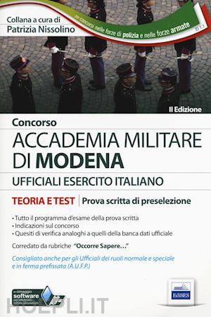 nissolino p.(curatore) - concorso - accademia militare di modena - ufficiali esercito italiano