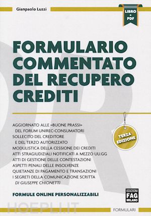 luzzi gianpaolo - formulario commentato del recupero crediti