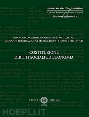 gabriele f,- guarini c.p.; luchena g.; nico a.; teotonico v. - costituzione diritti sociali ed economia