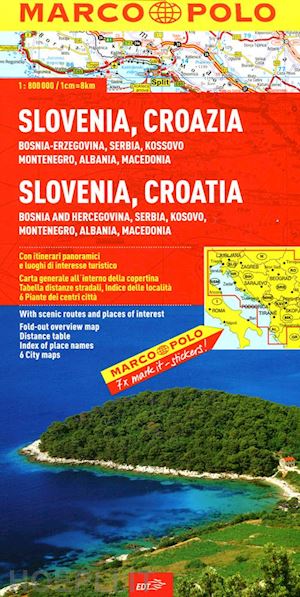 aa.vv. - slovenia croazia carta stradale marco polo 2012