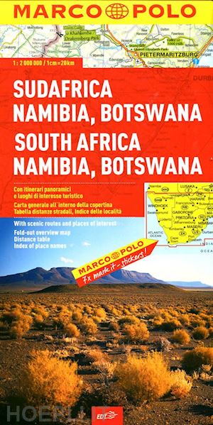 aa.vv. - sudafrica, namibia, botswana 1:2.000.000