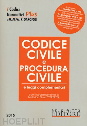 corbetta f. g.(curatore) - codice civile e procedura civile