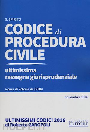 spirito giovanna - codice di procedura civile
