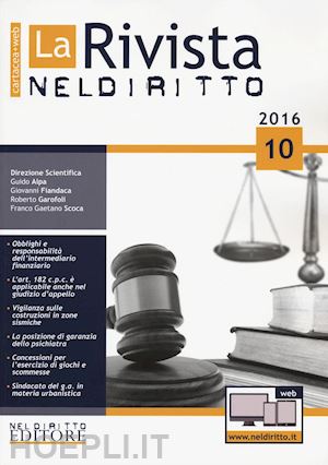  - rivista neldiritto - n. 10/2016