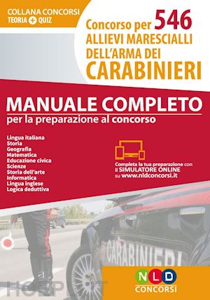  - concorso per 546 allievi marescialli dell'arma dei carabinieri