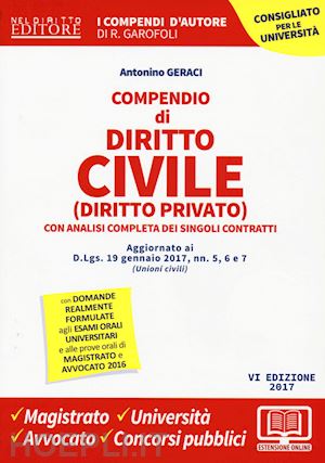 geraci antonino - compendio di diritto civile (diritto privato)