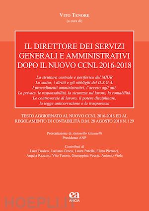 tenore v.(curatore) - il direttore dei servizi generali e amministrativi dopo il nuovo ccnl 2016-2018
