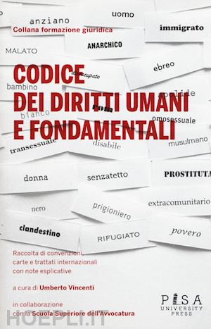 vincenti u. (curatore) - codice dei diritti umani e fondamentali