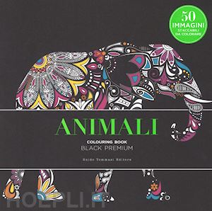  - animali. colouring book. black premium