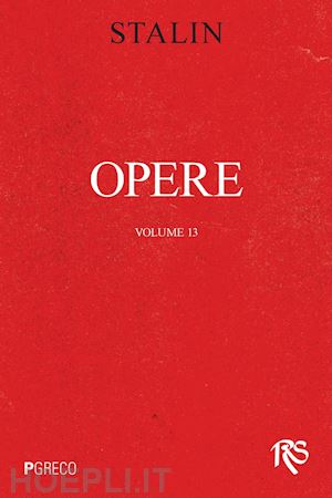 stalin - opere. volume 13