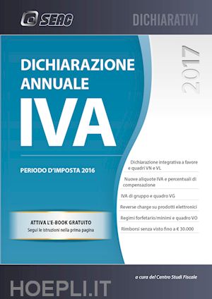 centro studi fiscale - dichiarazione annuale iva - periodo d'imposta 2016
