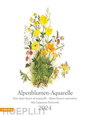 aa.vv. - alpenblumen-aquarelle-fiori alpini dipinti ad acquerello-alpine flowers watercol