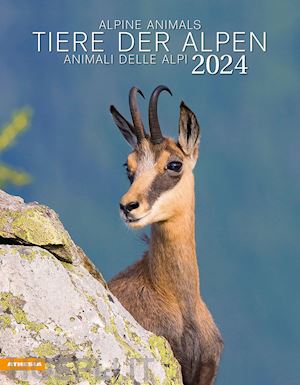 aa.vv. - tiere der alpen-animali delle alpi-alpine animals. calendario 2024. ediz. multil