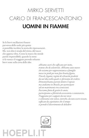 servetti mirko; di francescantonio carlo - uomini in fiamme