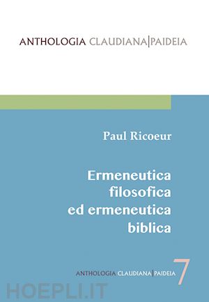 ricoeur paul - ermeneutica filosofica ed ermeneutica biblica