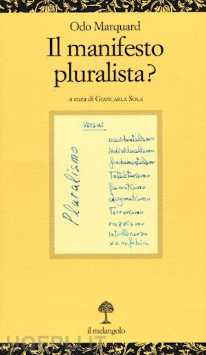 marquard odo - il manifesto pluralista?