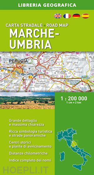 aa.vv. - marche-umbria 1:200.000