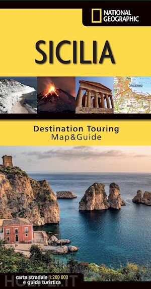 aa.vv. - sicilia carta stradale e guida turistica national geographic 2022