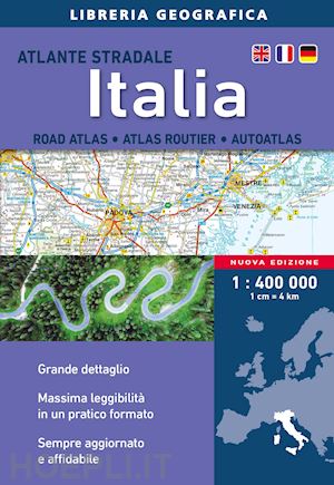 aa.vv. - italia atlante stradale miltilingue 2022 scala 1:400.00