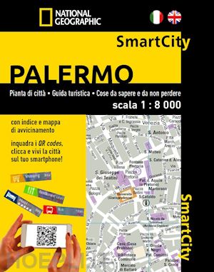 aa.vv. - palermo smartcity pianta della citta' 2024 scala 1:8.000