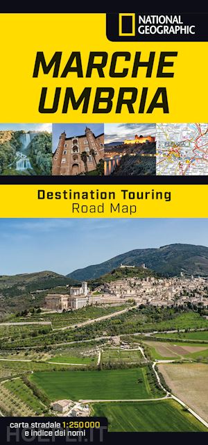 aa.vv. - marche e umbria destination touring carta stradale 1:250.000