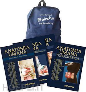 anastasi giuseppe et al. - anatomy bag - edizione 2019 con 4 volumi + zaino