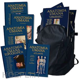 anastasi giuseppe; aa.vv. - anatomy bag + plus - 5 volumi + zaino