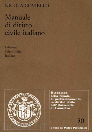 coviello nicola - manuale di diritto civile italiano (rist. anast.)