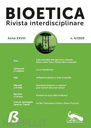 mori maurizio - bioetica. rivista interdisciplinare (2020). vol. 4