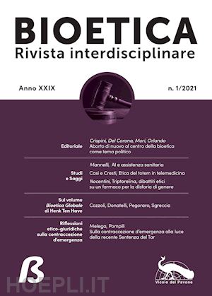  - bioetica. rivista interdisciplinare (2021). vol. 1