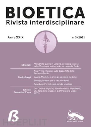 mori m.(curatore) - bioetica. rivista interdisciplinare (2021). vol. 3