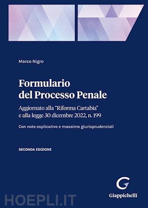 nigro marco - formulario del processo penale