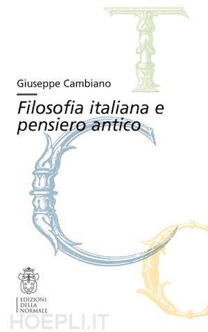 cambiano giuseppe - filosofia italiana e pensiero antico