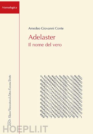 conte amedeo giovanni - adelaster. il nome del vero