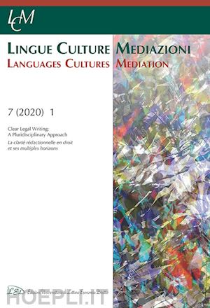 cennamo ilaria, de laforcade agate,a jullion marie c, saiz navarro d. (curatore) - lingue culture mediazioni 7 - 2020,1 - language cultures mediation 7