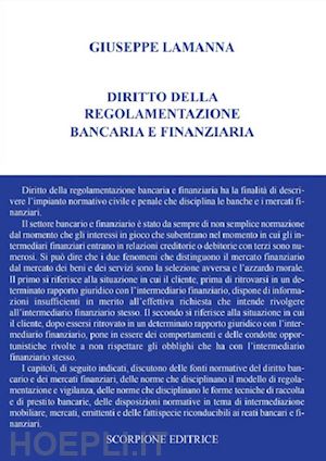 lamanna giuseppe - diritto della regolamentazione bancaria e finanziaria