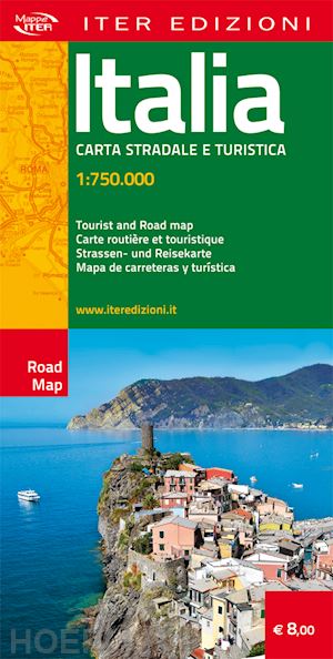 Italia Carta Stradale E Turistica Iter - Aa.Vv.  Cartina Geografica Iter  Edizioni 11/2014 