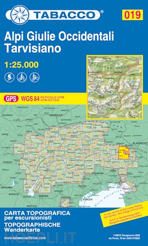 aa.vv. - 019 - alpi giulie occidentali. tarvisano 1:25.000.