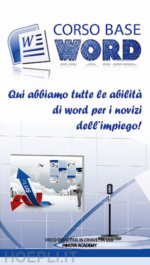  - corso base word. qui abbiamo tutte le abilità di word per i novizi dell'impiego! video didattico in chiavetta usb