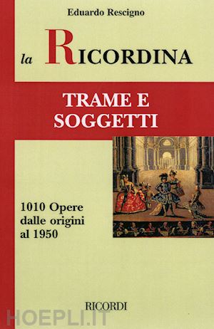 rescigno eduardo - trame e soggetti