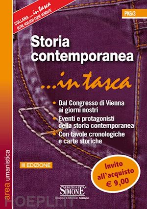 aa.vv. - storia contemporanea in tasca
