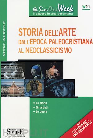  - storia dell'arte dall'epoca paleocristiana al neoclassicismo