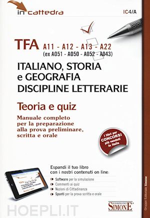aa.vv. - tfa italiano, storia, geografia discipline letterarie -a11, a12, a13, a22.