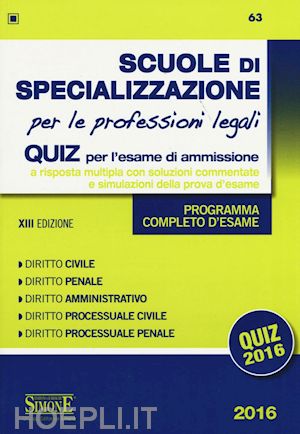 aa.vv. - scuole di specializzazione per le professioni legali