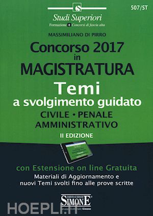 di pirro massimiliano - concorso 2017 in magistratura
