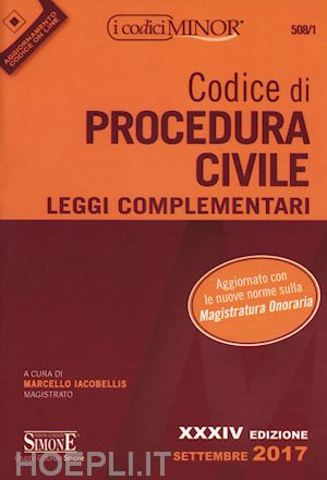 iacobellis m. (curatore) - codice di procedura civile - editio minor