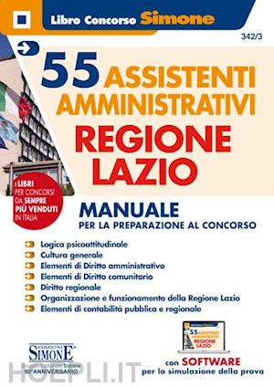  - 55 assistenti amministrativi regione lazio - manuale completo