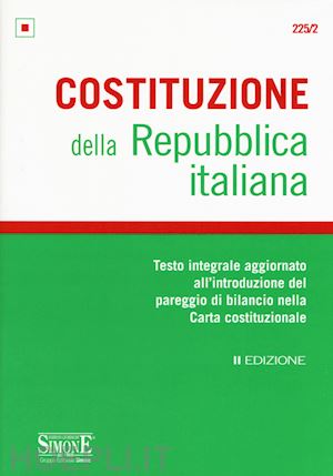 emanuele p.(curatore) - costituzione della repubblica italiana