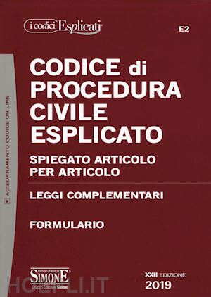  - codice di procedura civile - esplicato