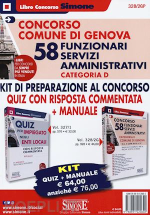  - concorso comune di genova - 58 funzionari amministrativi